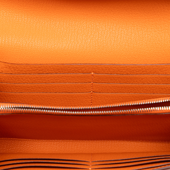 Pre-Loved Hermes Chevre Mysore Kelly Longue Wallet - Picture 4 of 8